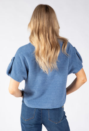 Short Sleeve Button Up Cardigan