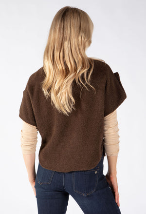 Short Sleeve Button Up Cardigan