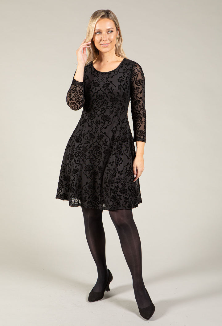 Floral Flock Dress
