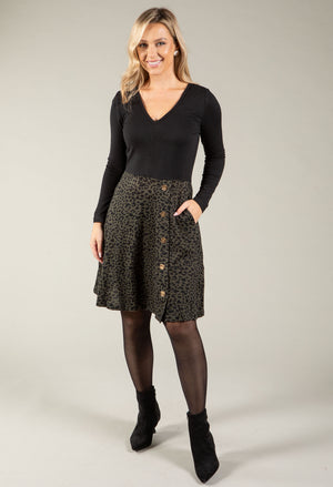 Leopard Print Midi Dress