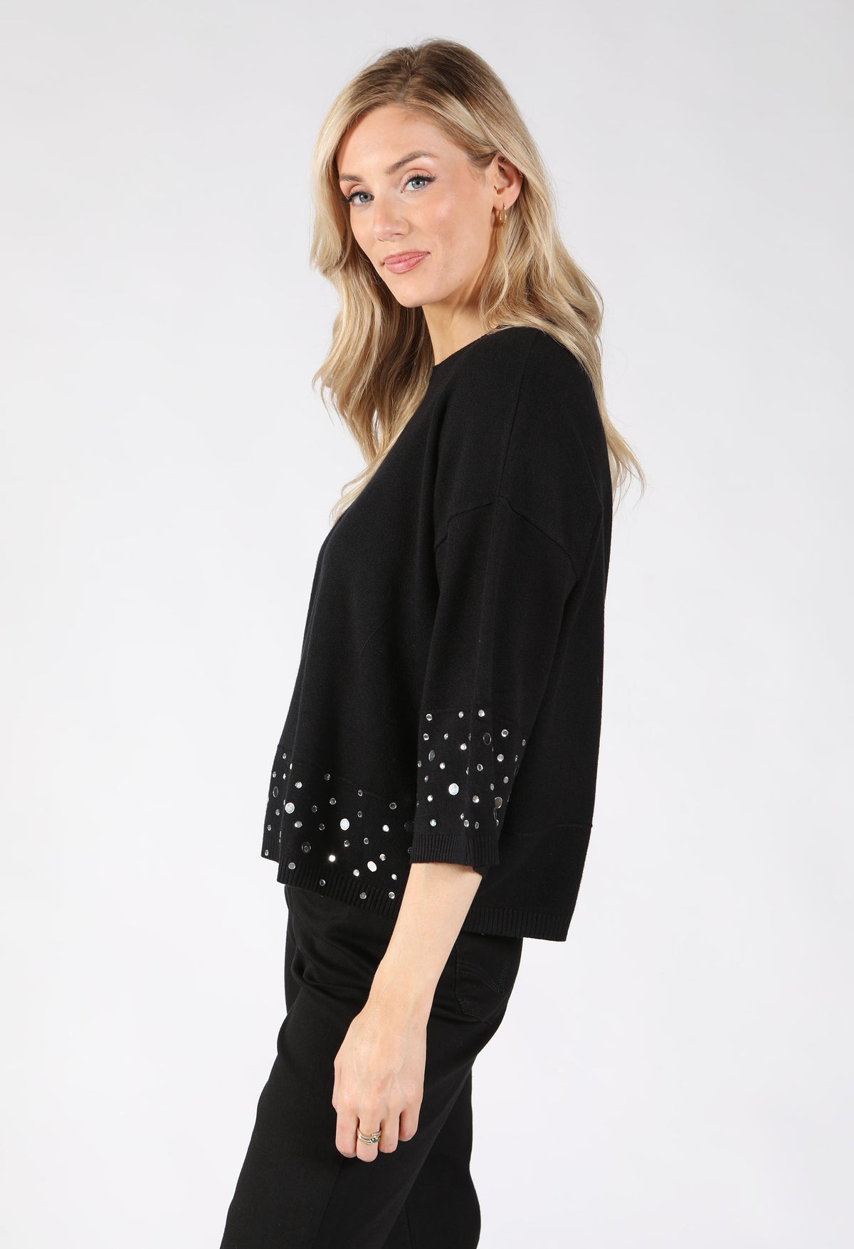 Mirrored Disc Knit Top