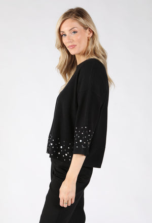Mirrored Disc Knit Top
