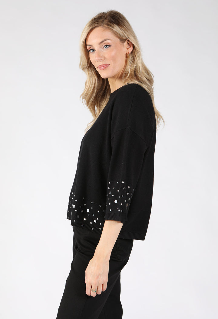 Mirrored Disc Knit Top