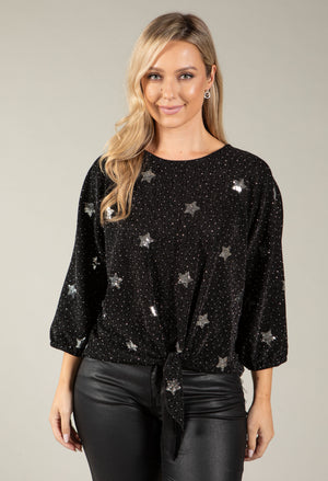 Nice Sequin Star Blouse