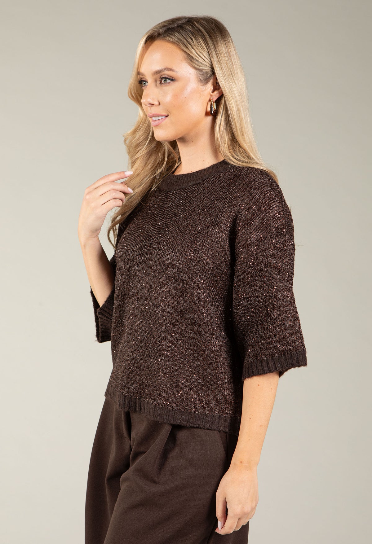 Sequin Knit Jumper