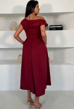 Betty Asymmetric Midi Dress