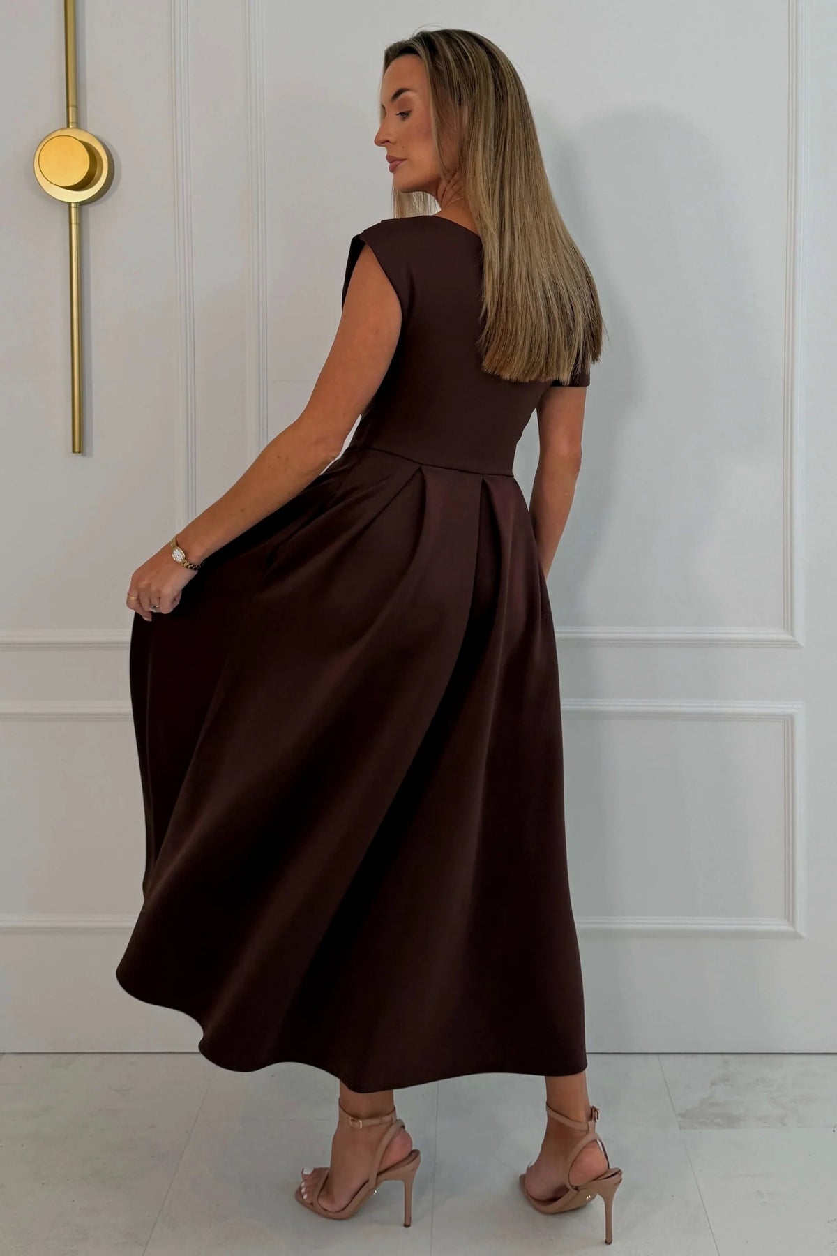 Betty Asymmetric Neckline Skater
