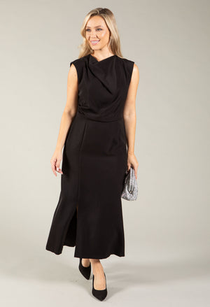 Cowl Neck Midi Dress