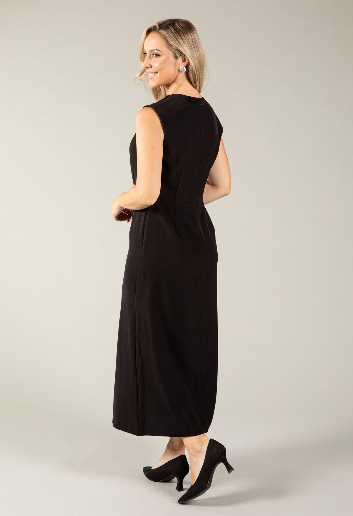 Cowl Neck Midi Dress