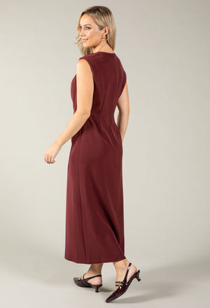 Cowl Neck Midi Dress