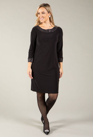 Black Dress With Embellished Details