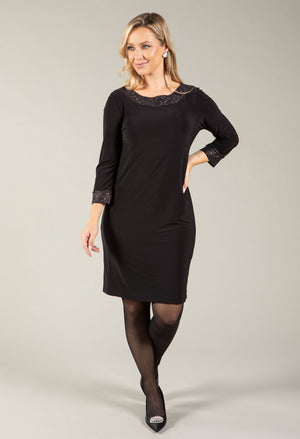 Black Dress With Embellished Details