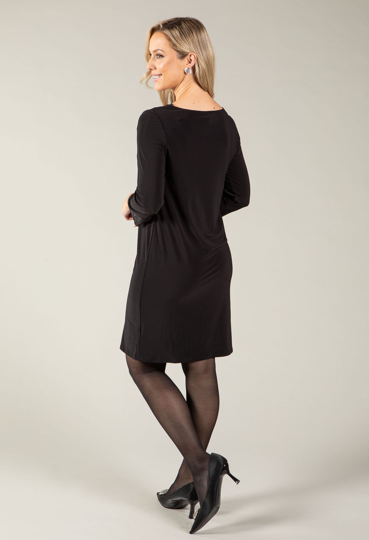 Black Dress With Embellished Details