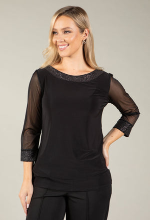 Sparkle Trim Top