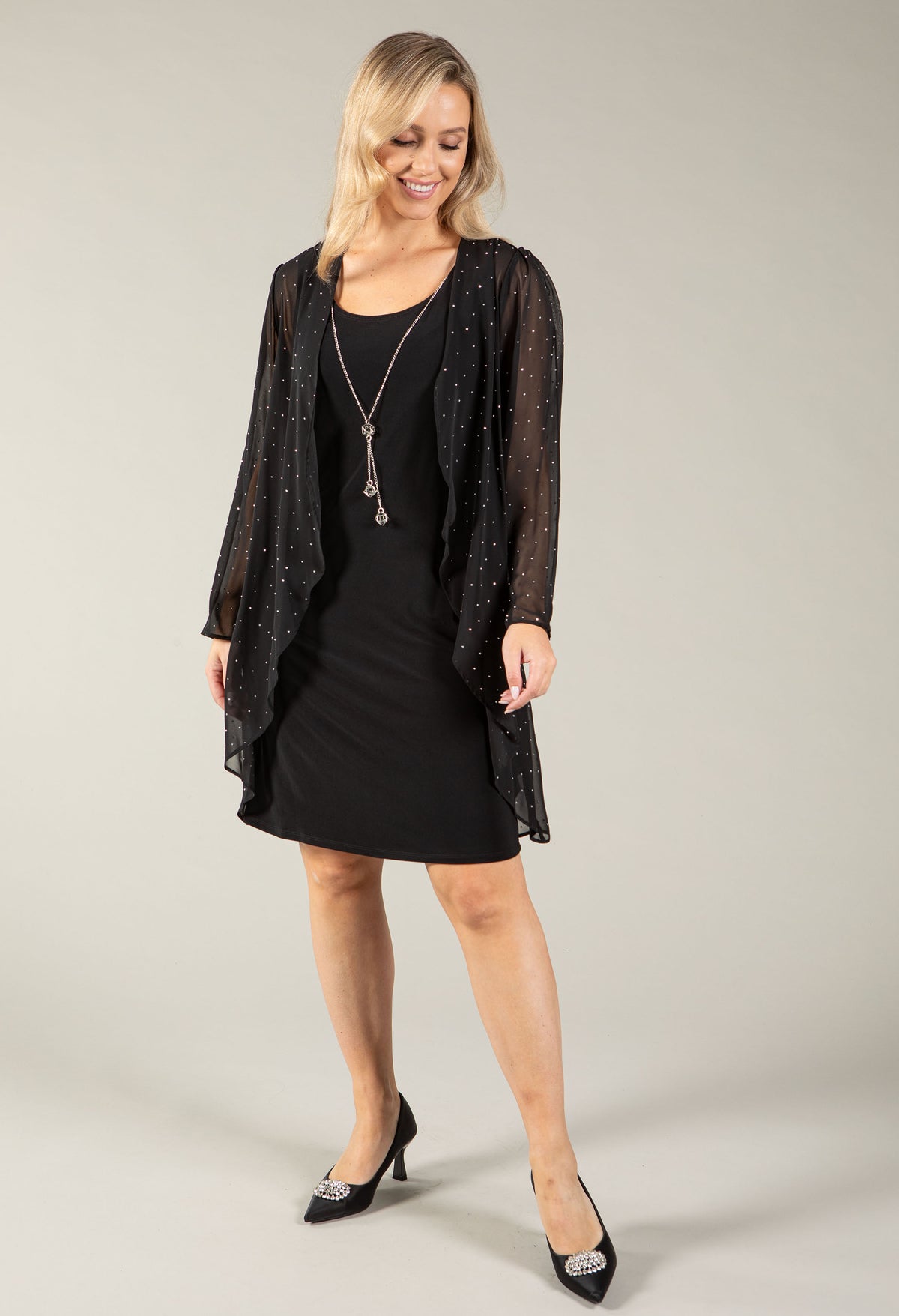 Diamante Waterfall Dress