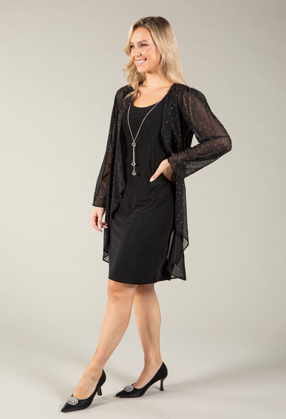 Diamante Waterfall Dress