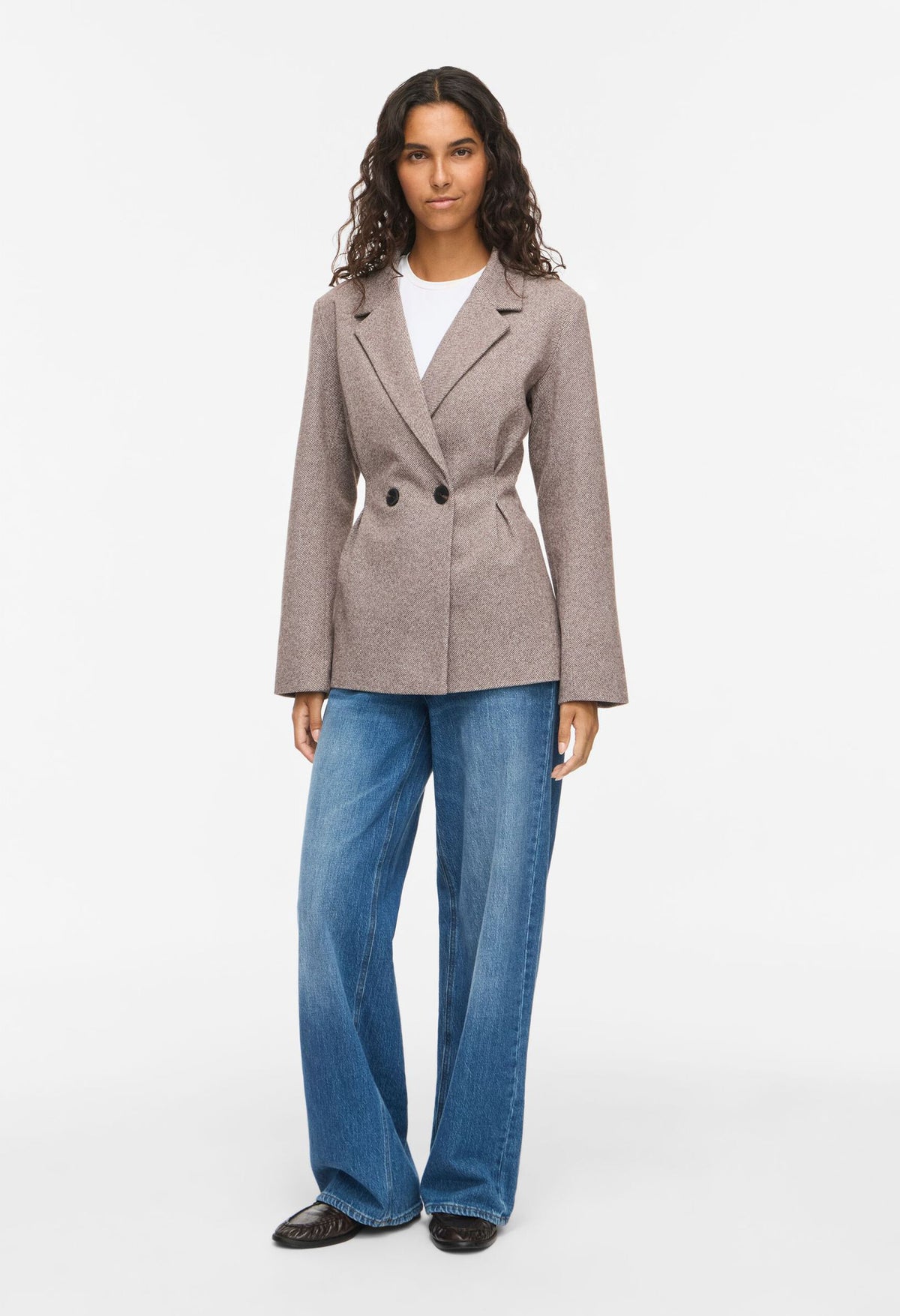 Visolene Double Breasted Blazer, view 2 – Pamela Scott
