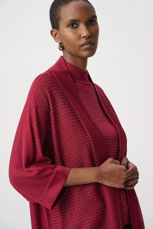 Embellished Sparkly Long Cardigan