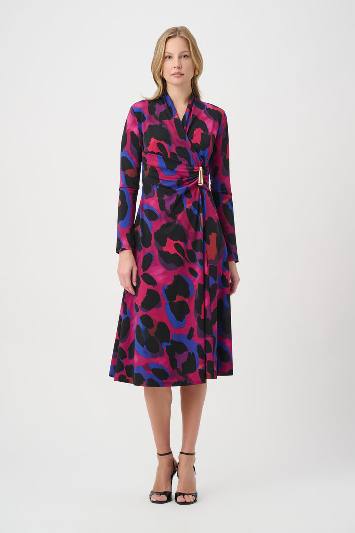 Animal Print Wrap Dress – Pamela Scott
