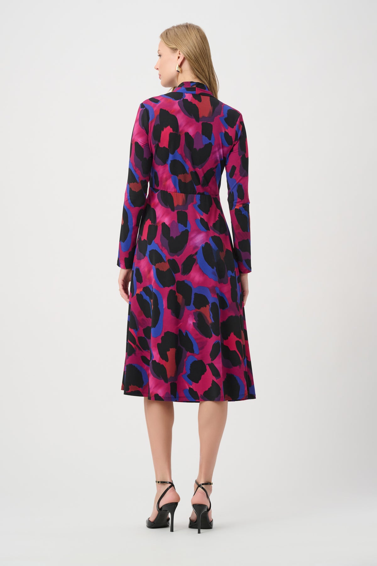 Animal Print Wrap Dress
