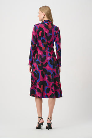 Animal Print Wrap Dress
