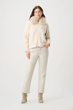 Detachable Faux Fur Collar Jacket