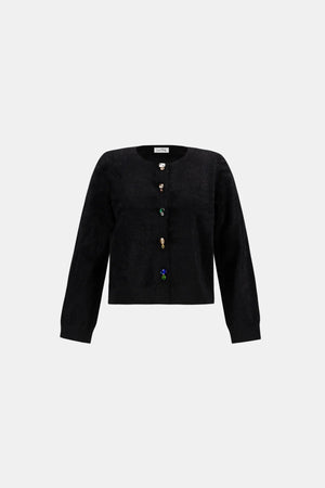 Bejeweled Crewneck Cardigan