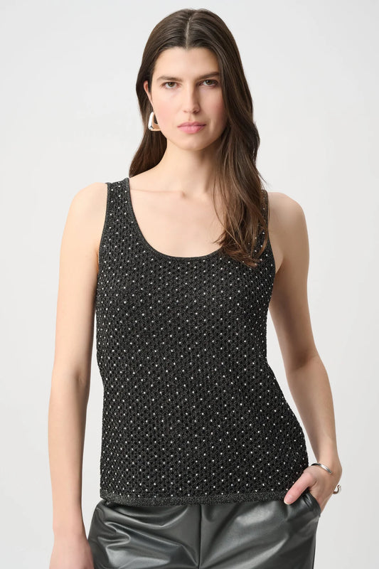 Rhinestone Open-Stitch Cami – Pamela Scott