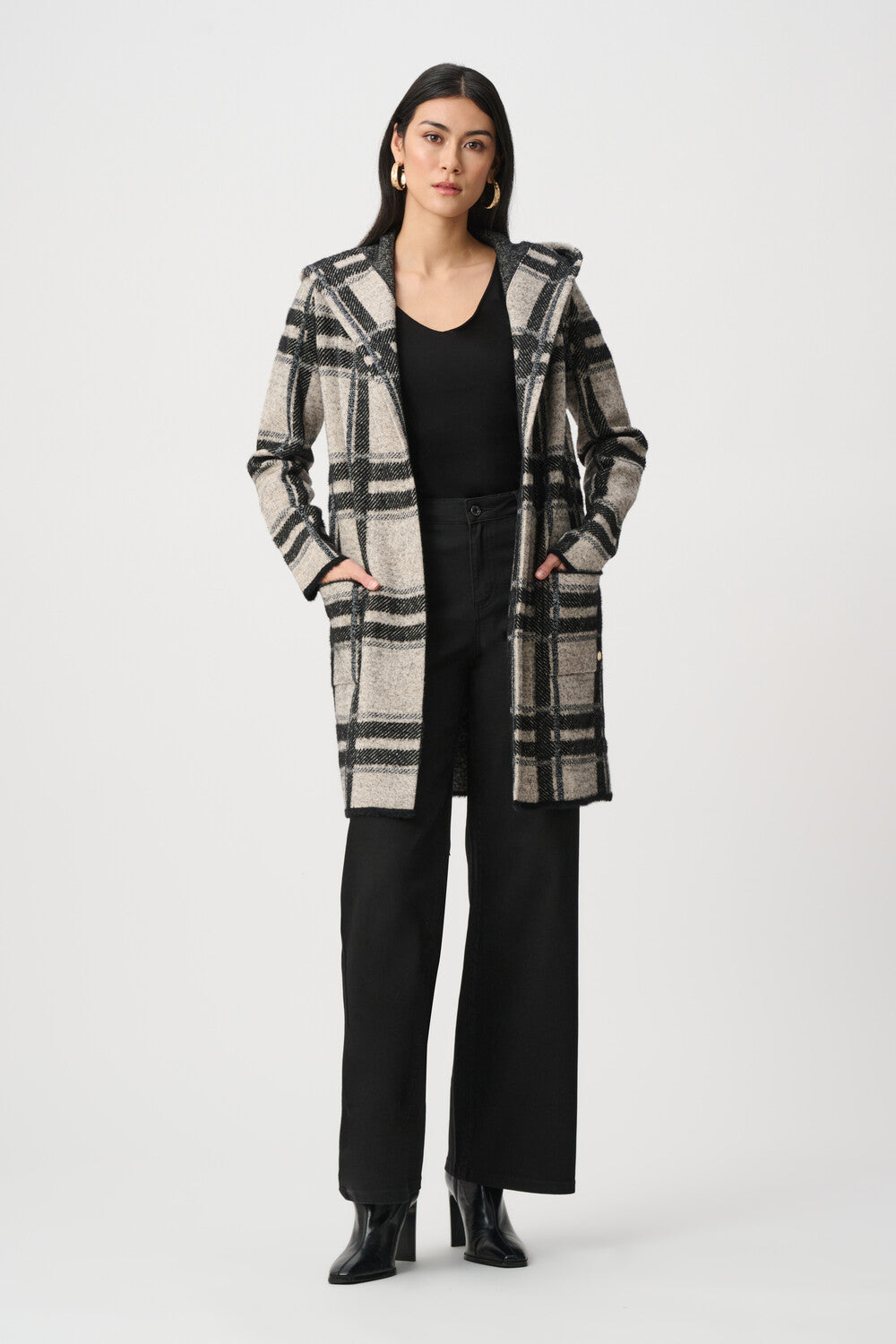 Plaid Long Sleeve Cardigan