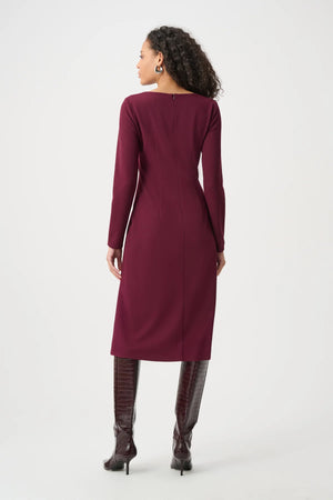 Midi Wrap Dress With Buttons