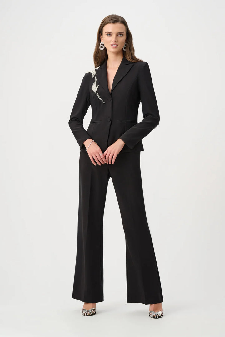 Formal Mid-rise Flare Trousers