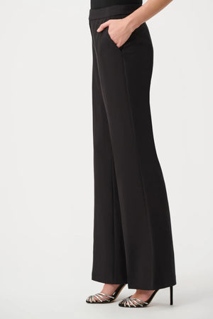 Formal Mid-rise Flare Trousers