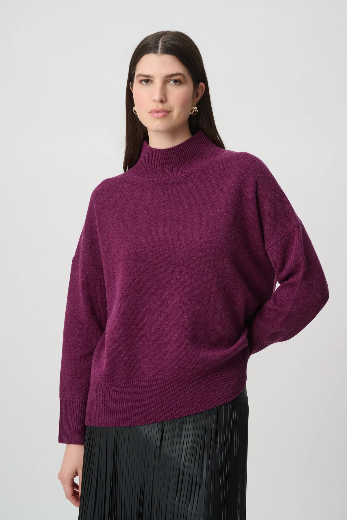 Wool Mock-Neck Sweater