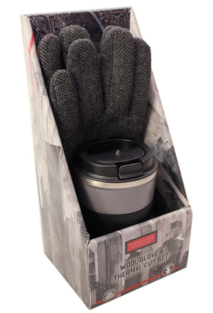 Gloves and Thermal Cup Set