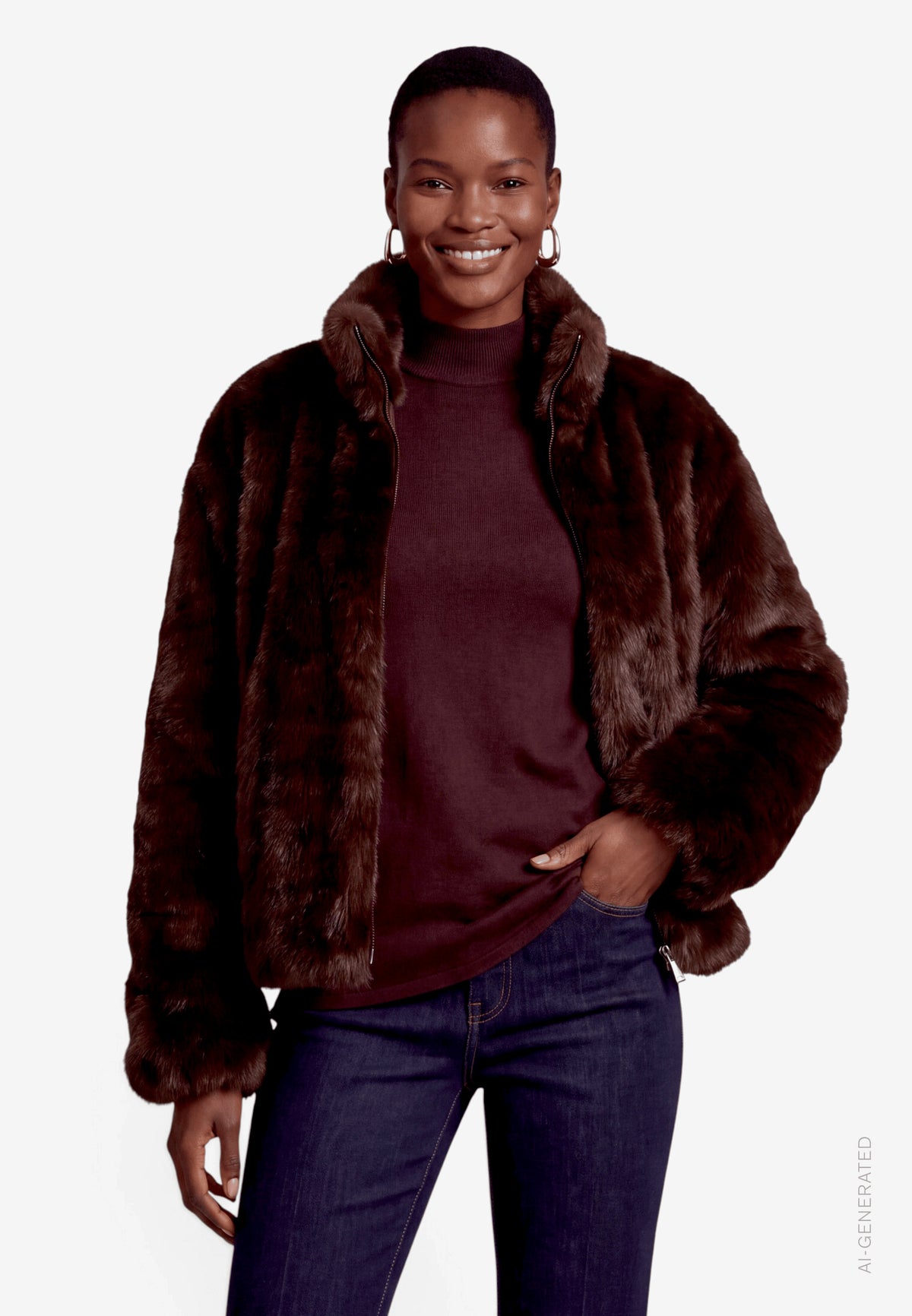 Faux Fur Jacket