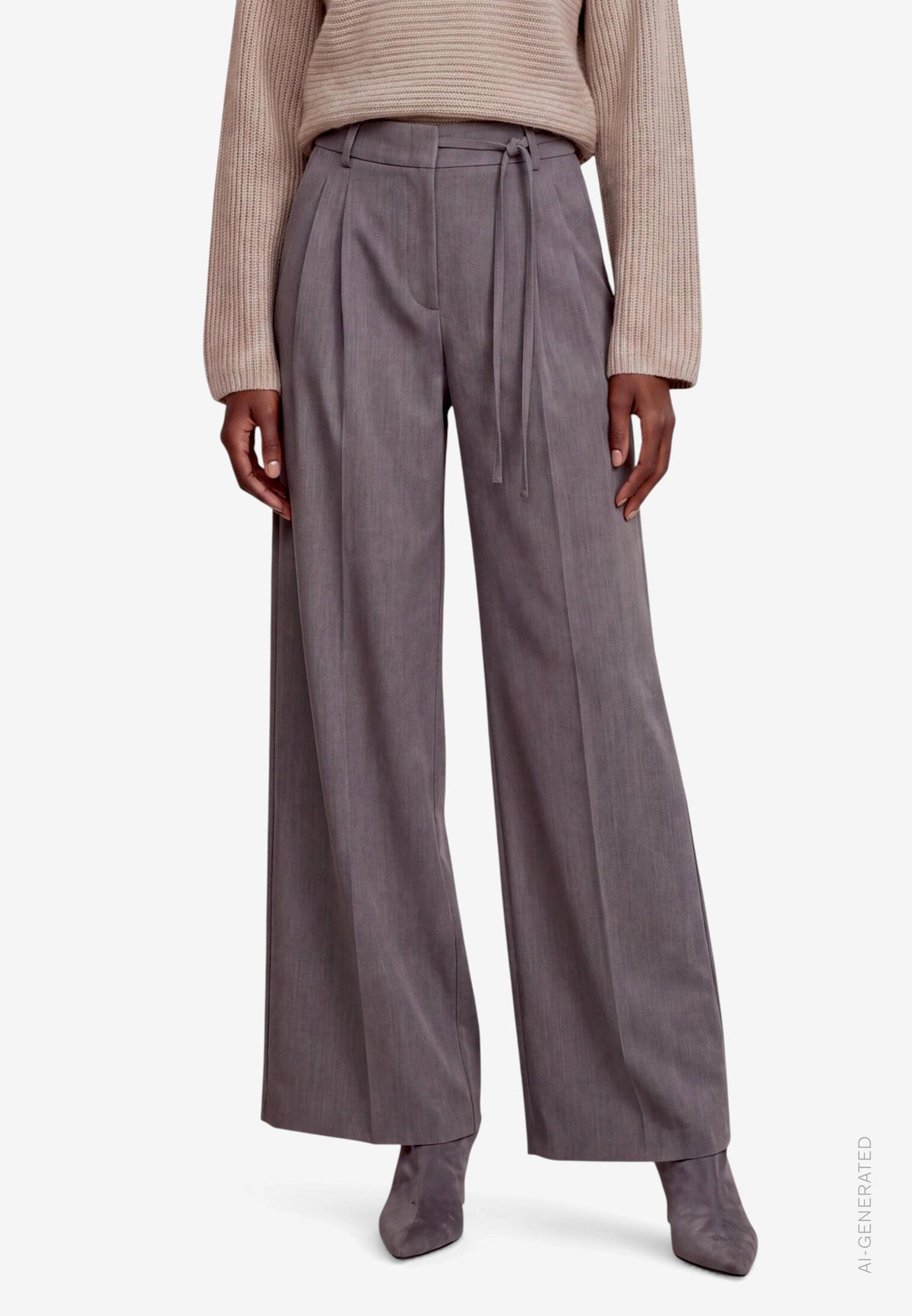 Relaxed Belted Trousers
