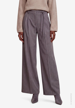 Relaxed Belted Trousers