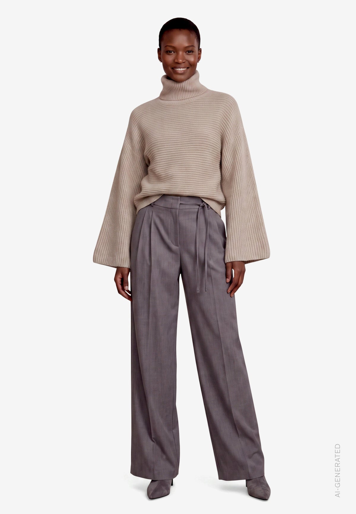 Relaxed Belted Trousers
