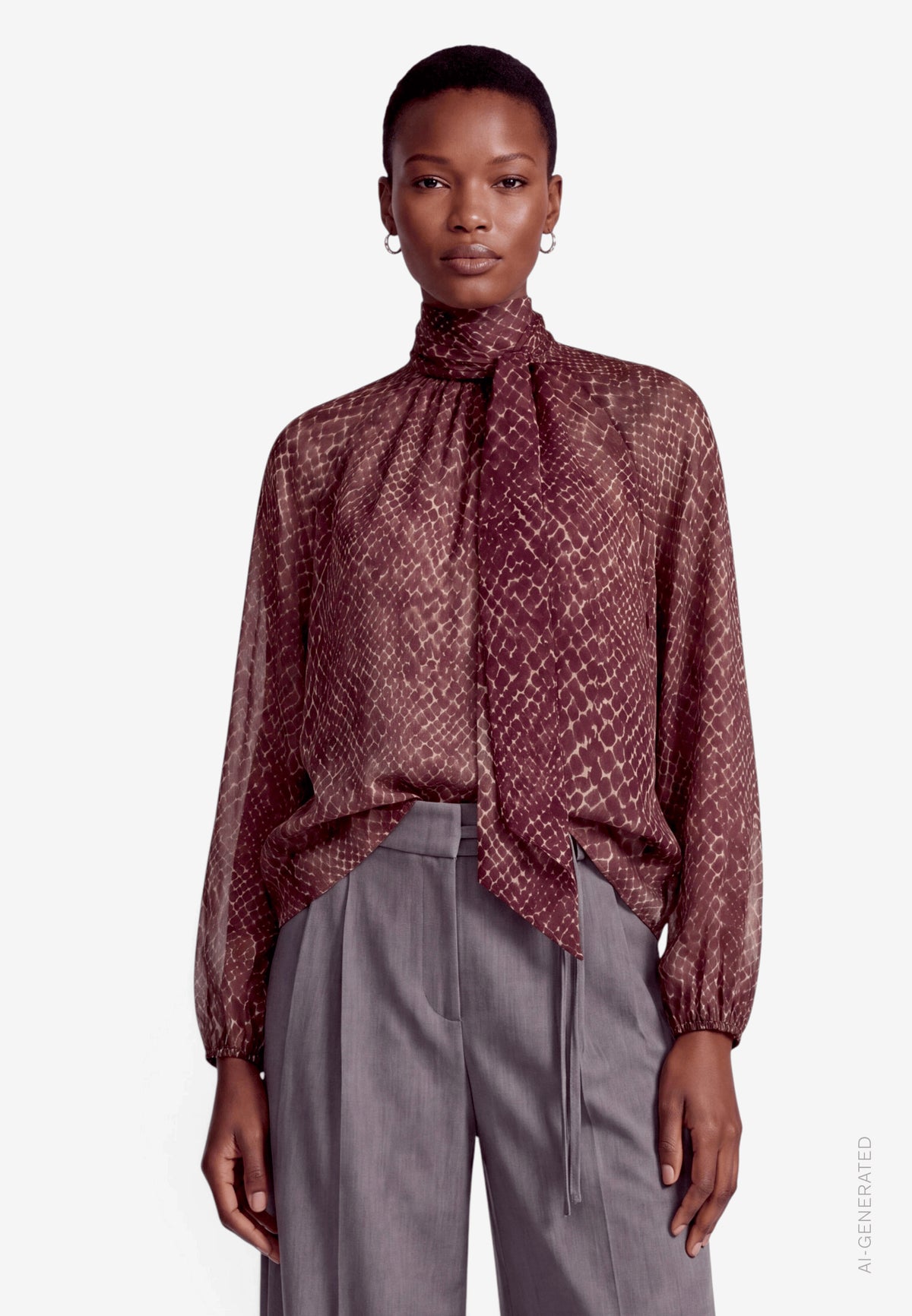 Abstract Print Blouse