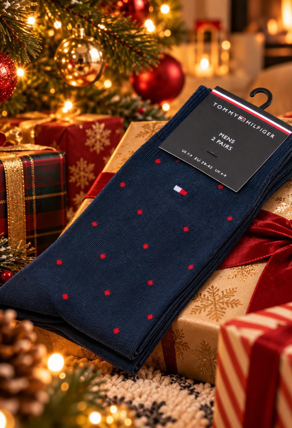 Dotted 2 Pack of Men's Socks