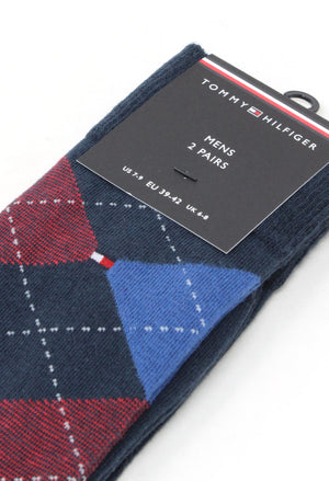Check 2 Pair Men's Socks