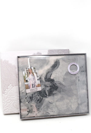 Luxury Foil Print Scarf, view 5 – Pamela Scott