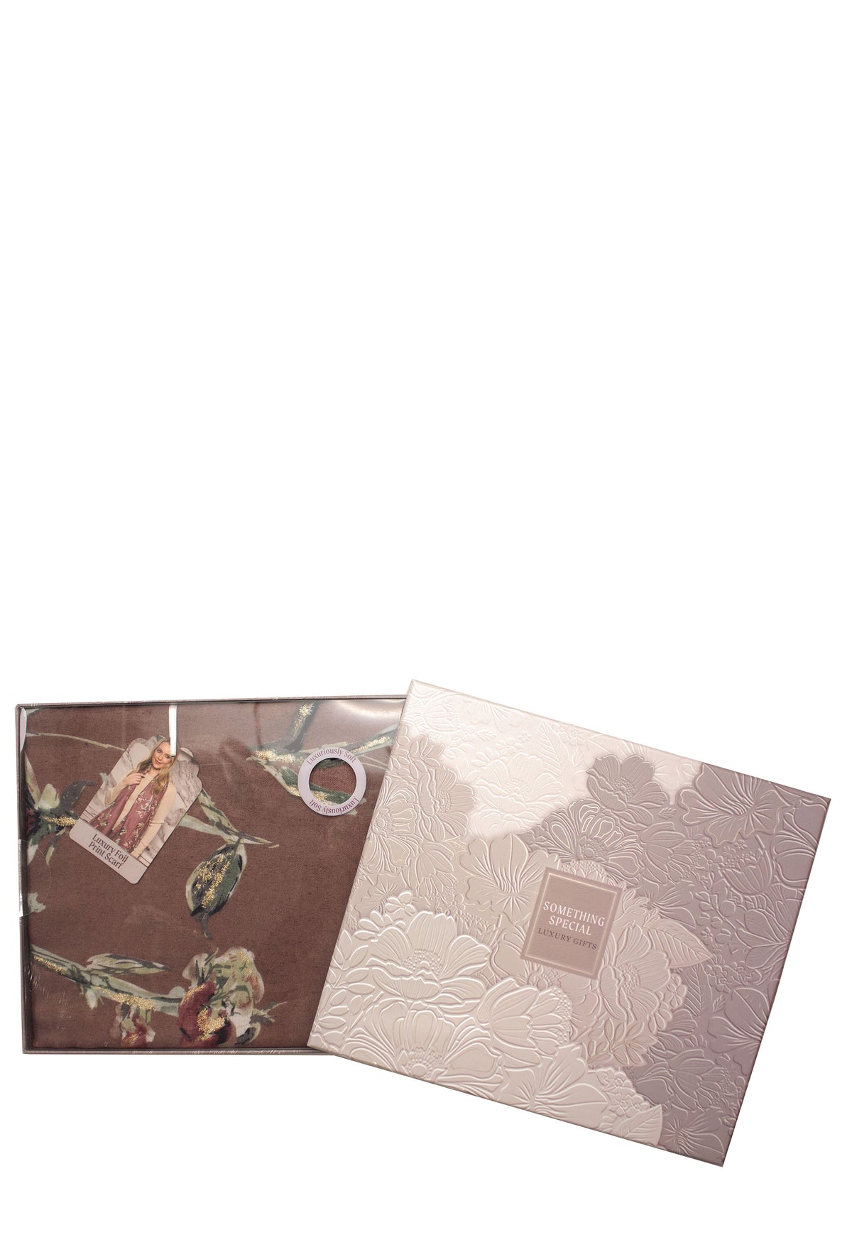 Luxury Foil Print Scarf, view 6 – Pamela Scott