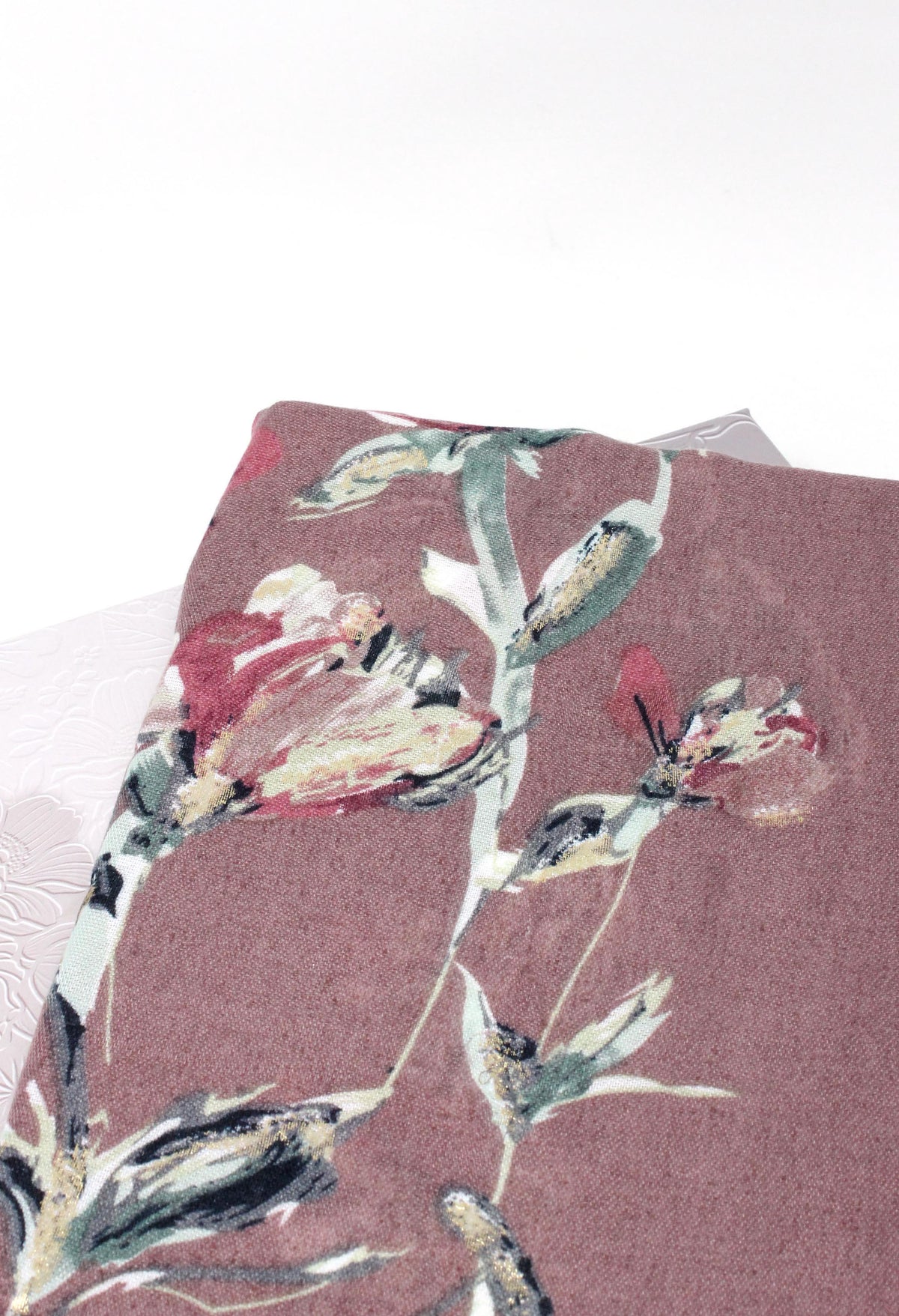 Luxury Foil Print Scarf, view 9 – Pamela Scott