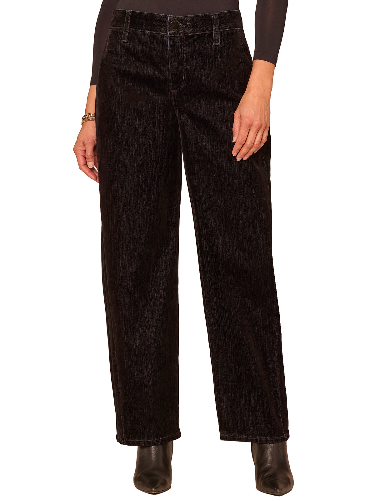"Ab"solution Skyrise Wide Leg CorduroyJeans