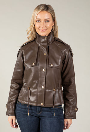 Faux Leather Jacket