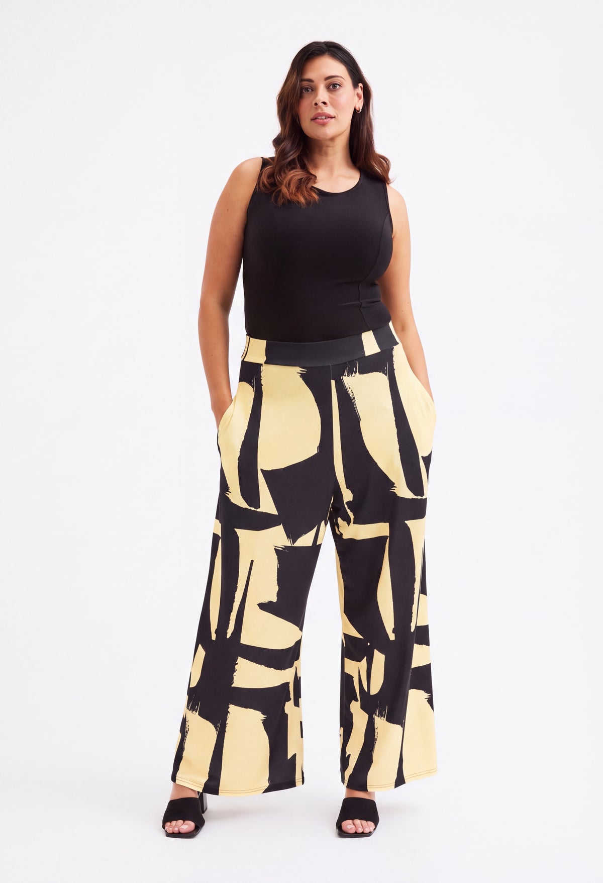 Lounge Wide Leg Curve+ Trousers – Pamela Scott