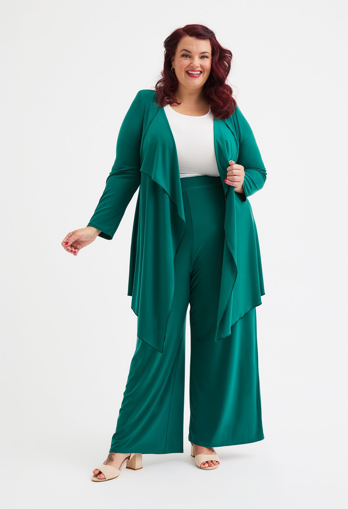 Waterfall Curve+ Open Jacket – Pamela Scott