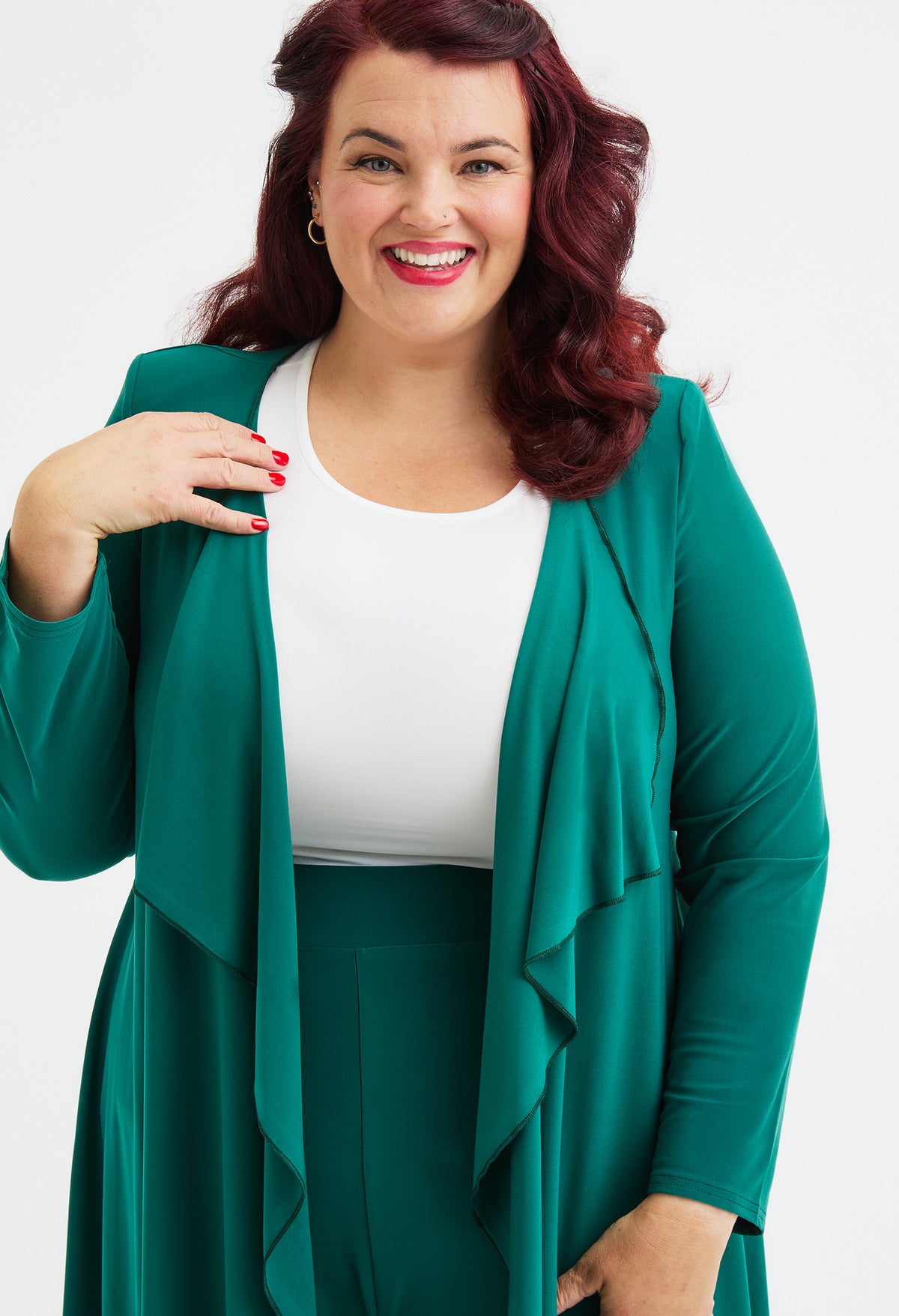 Waterfall Curve+ Open Jacket, view 3 – Pamela Scott