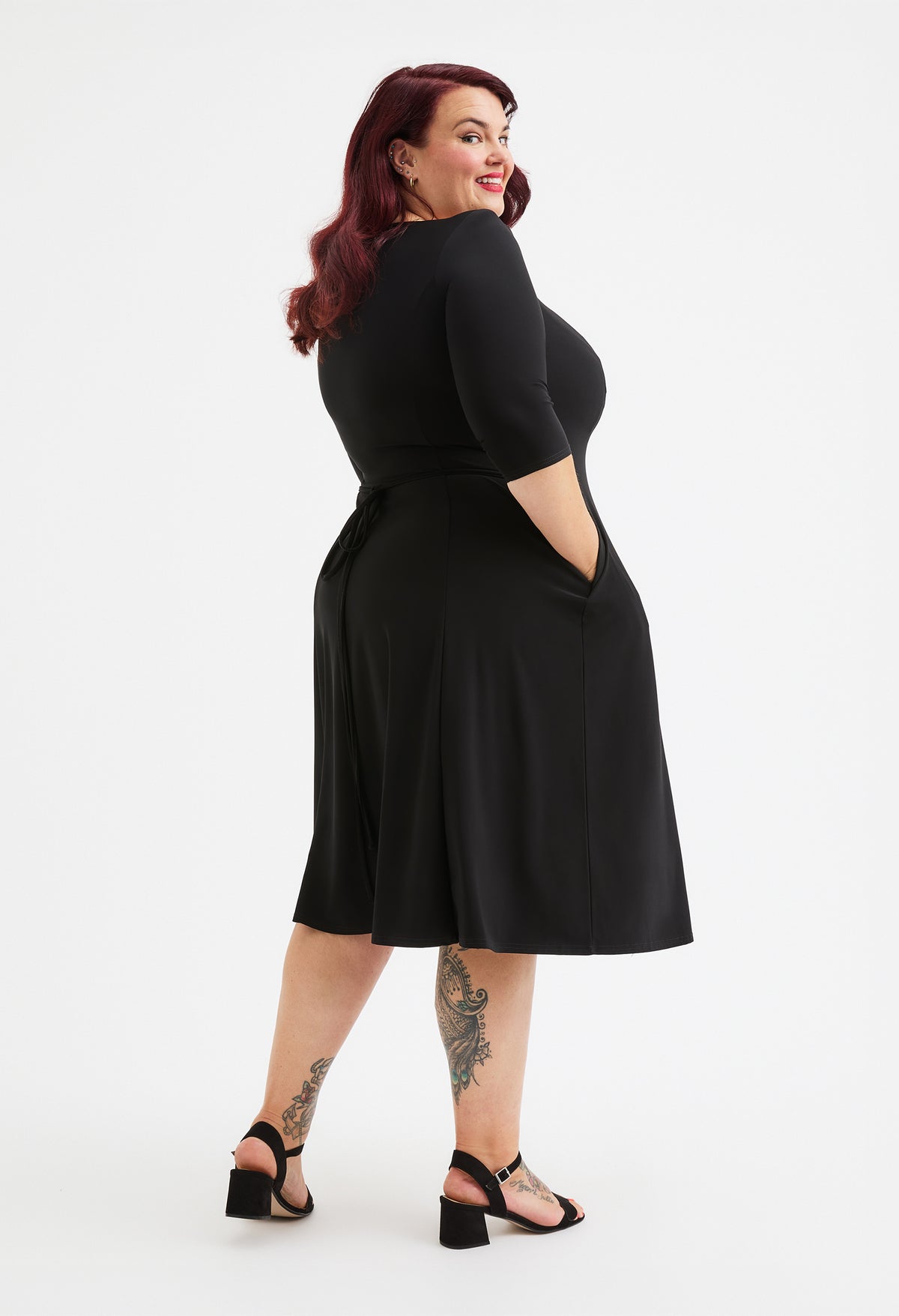 Georgina Sweetheart 1940s Curve+ Dress, view 4 – Pamela Scott